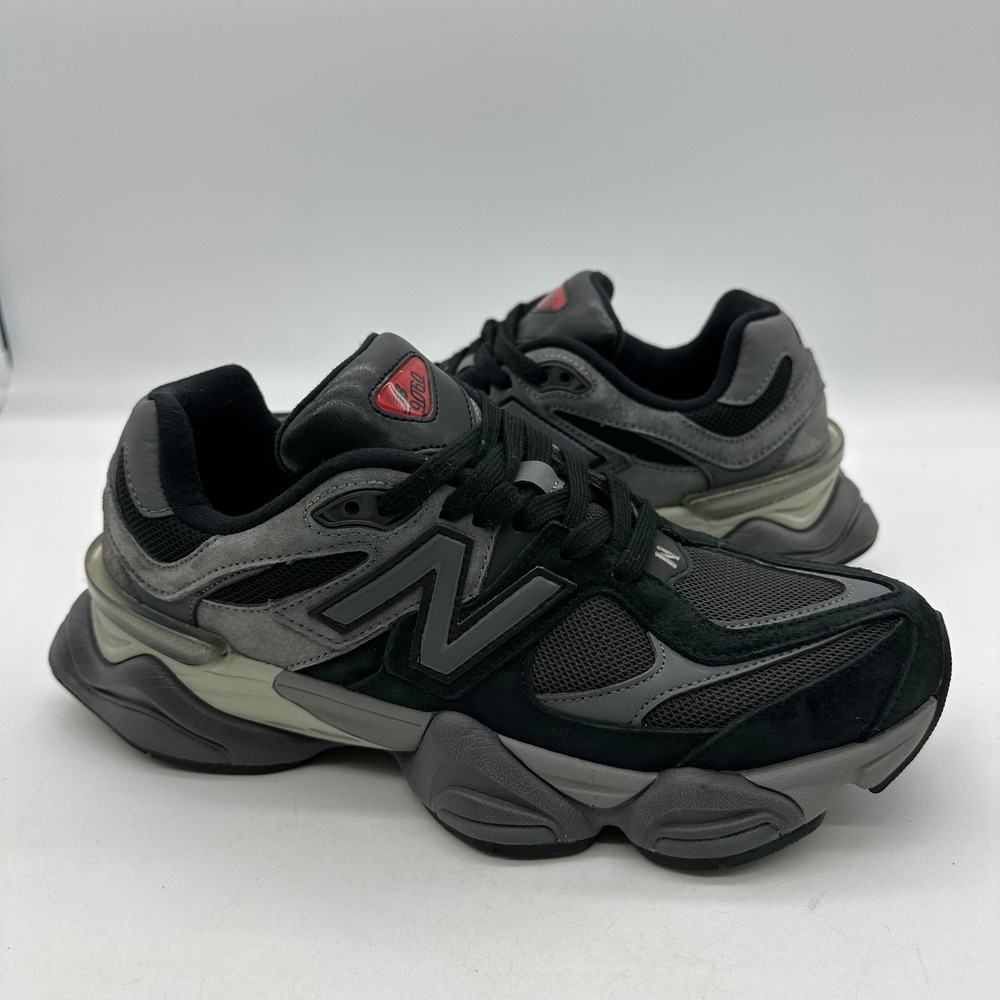 New Balance U9060BLK Mens Size 9.5 Shoes Black Castlerock 9060 Grey Red Sneakers